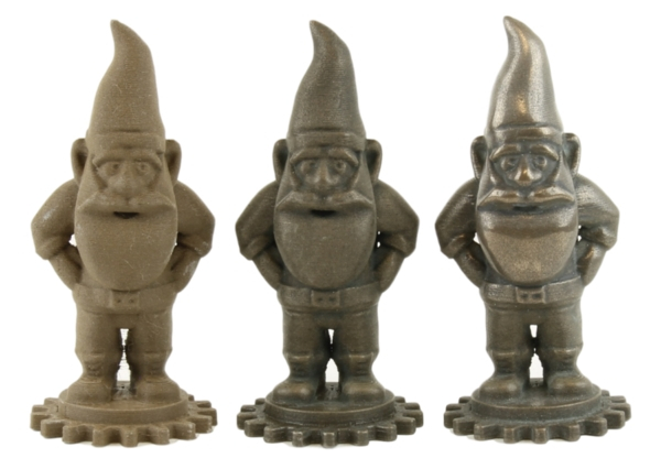 Différentes finitions de HTPLA Bronze